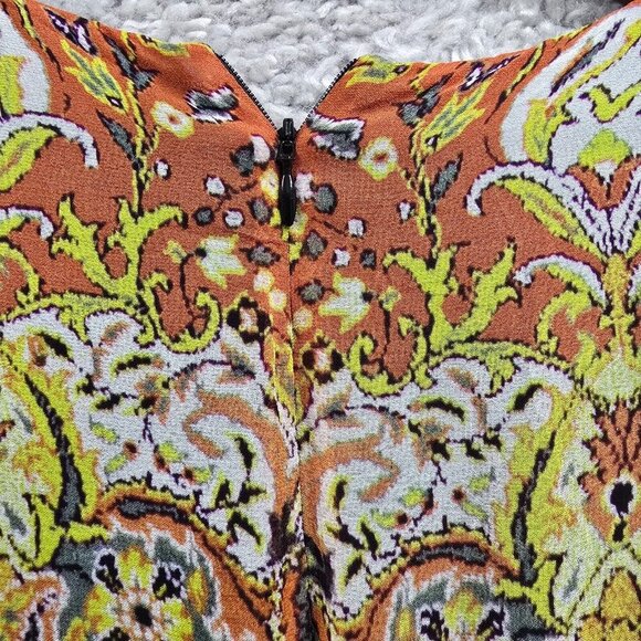 Karen‎ Kane High Low Dress S Boho Kaleidoscope Print Festival Fairycore Flowy - Picture 8 of 14